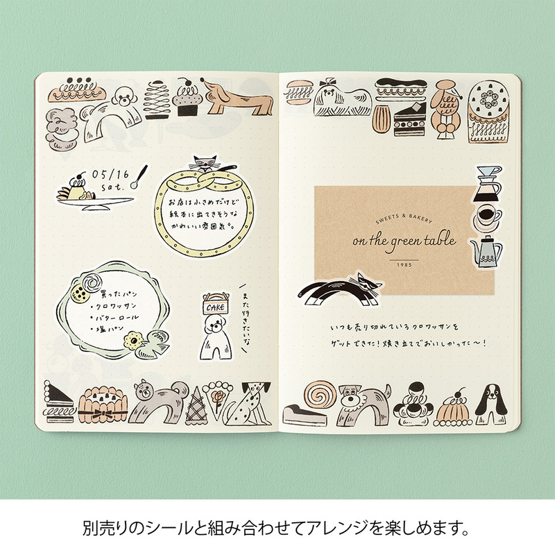 Midori Yuru Log B6 – Sweets & Animals