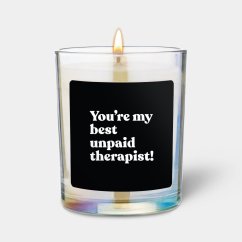Svíčka Chatty Candles - You are my best unpaid therapist
