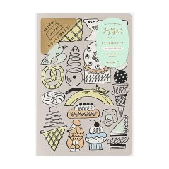 Midori Yuru Log B6 – Sweets & Animals