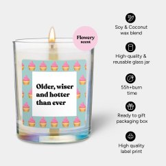 Svíčka Chatty Candles - Older, wiser and hotter than ever
