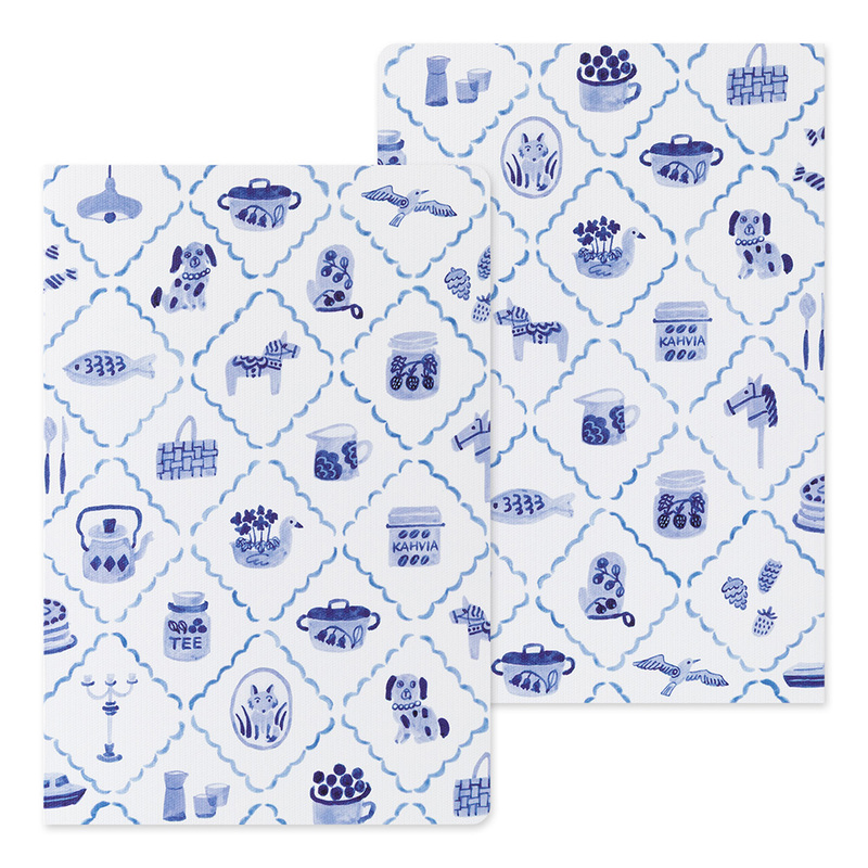 Midori Yuru Log B6 - Blue Nordic