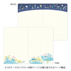 Midori Yuru Log B6 – Floral
