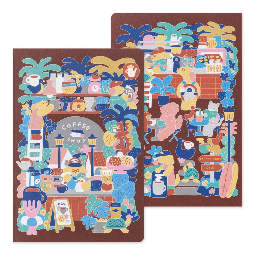 Midori Yuru Log B6 – Coffee Shop