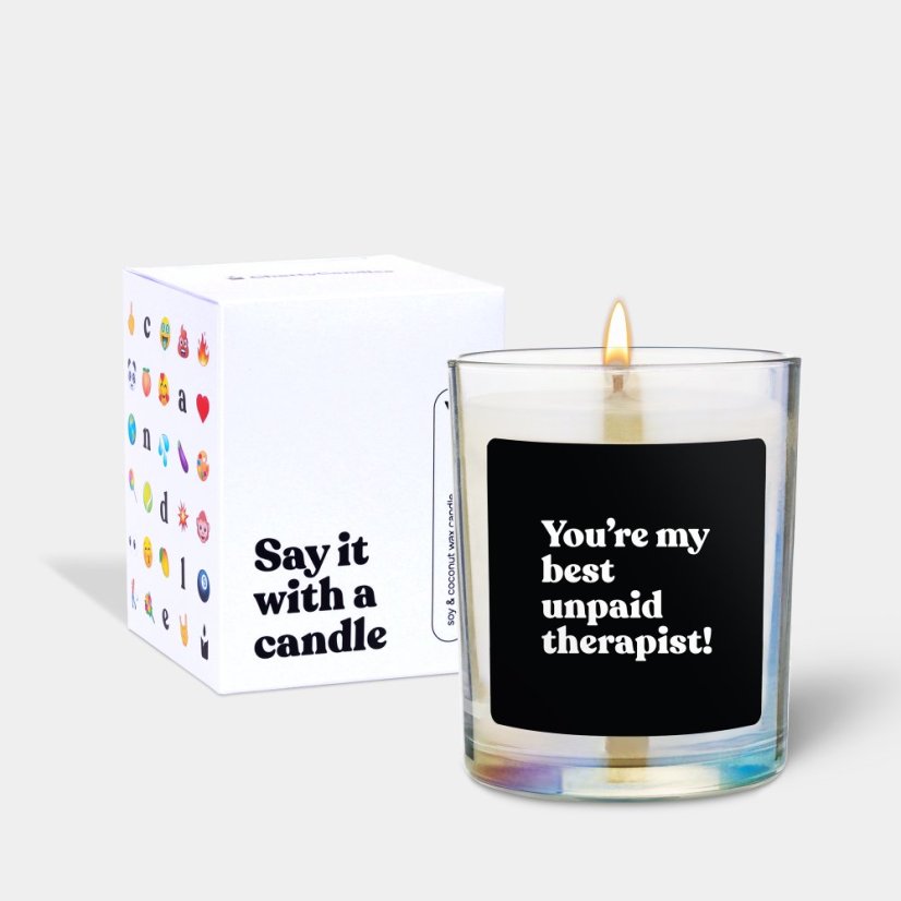 Svíčka Chatty Candles - You are my best unpaid therapist