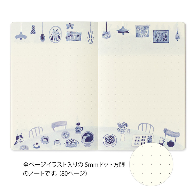 Midori Yuru Log B6 - Blue Nordic