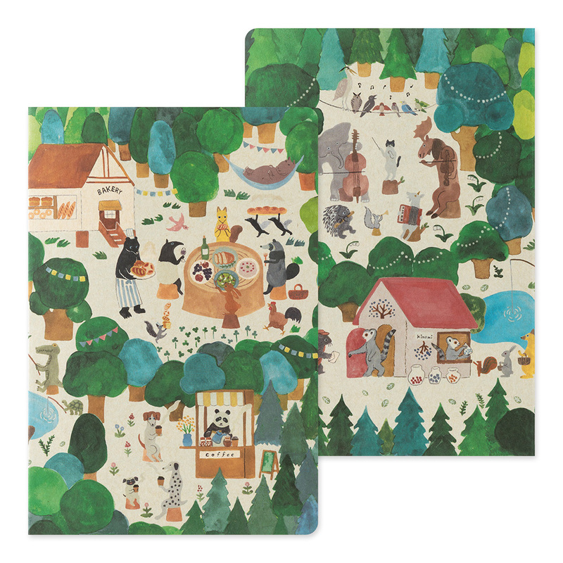 Midori Yuru Log B6 – Animal Forest