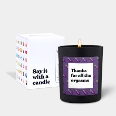 Svíčka Chatty Candles - Thank you for all the orgasms