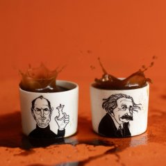 Designové espresso hrnky PolonaPolona – Steve a Albert