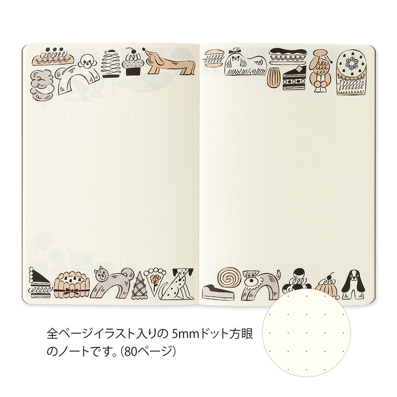 Midori Yuru Log B6 – Sweets & Animals
