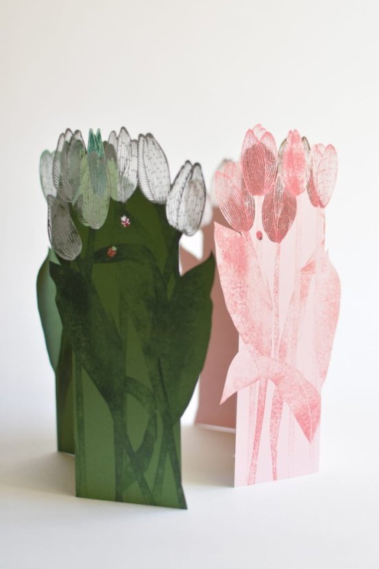 Přání Porigami - Tulipány