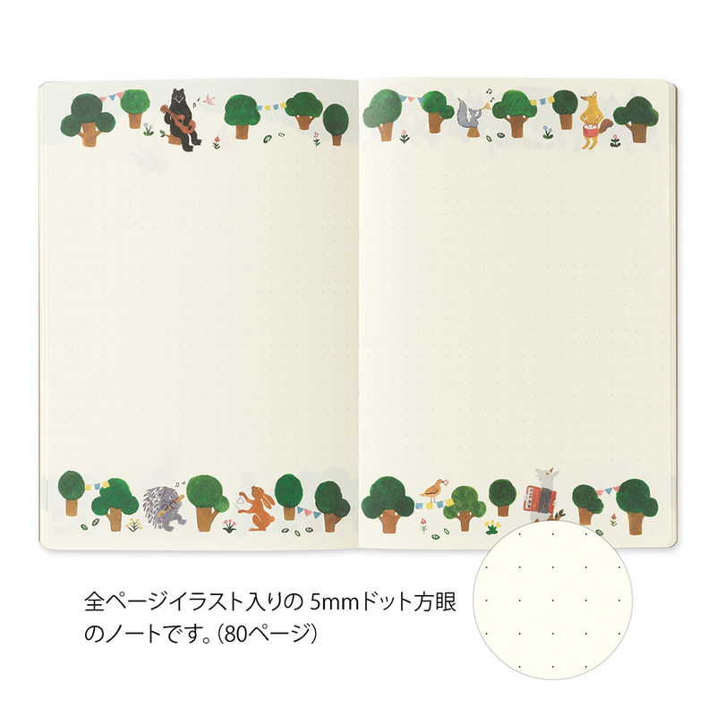 Midori Yuru Log B6 – Animal Forest
