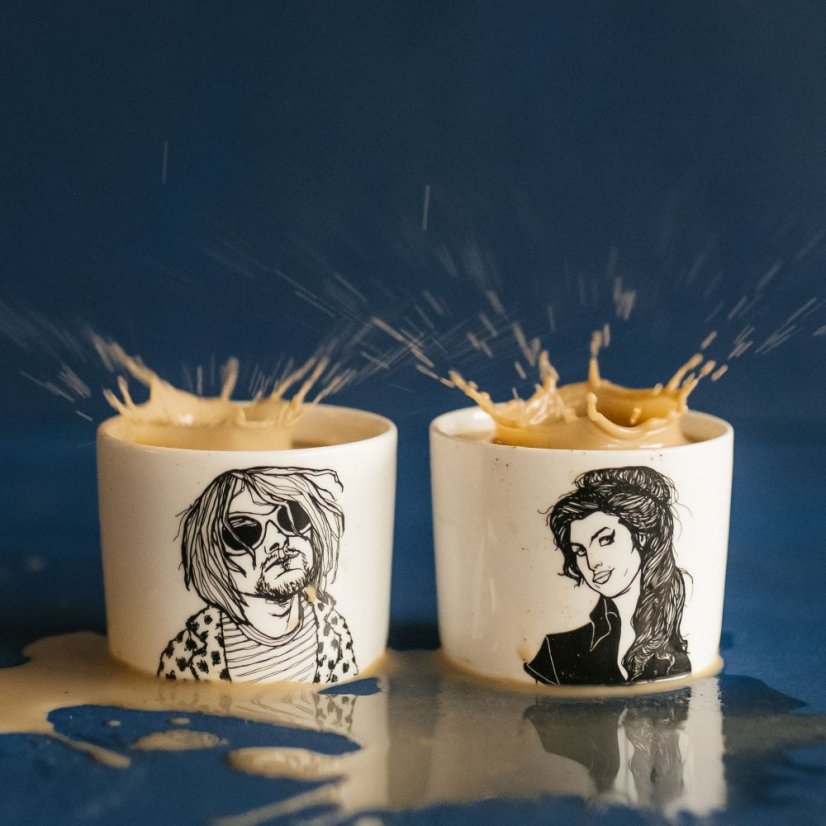 Designové espresso hrnky PolonaPolona – Amy a Kurt