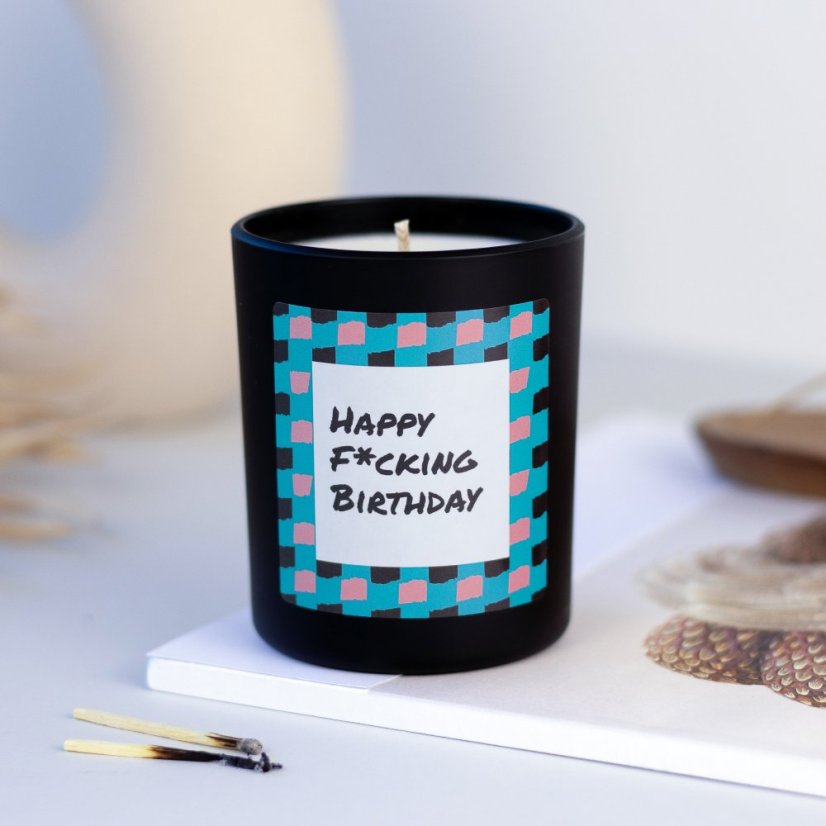 Svíčka Chatty Candles - Happy f*cking birthday