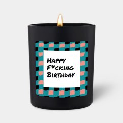 Svíčka Chatty Candles - Happy f*cking birthday