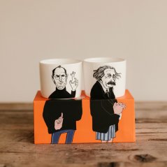 Designové espresso hrnky PolonaPolona – Steve a Albert