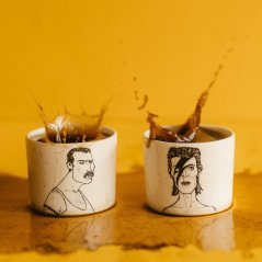Designové espresso hrnky PolonaPolona – David a Fredie