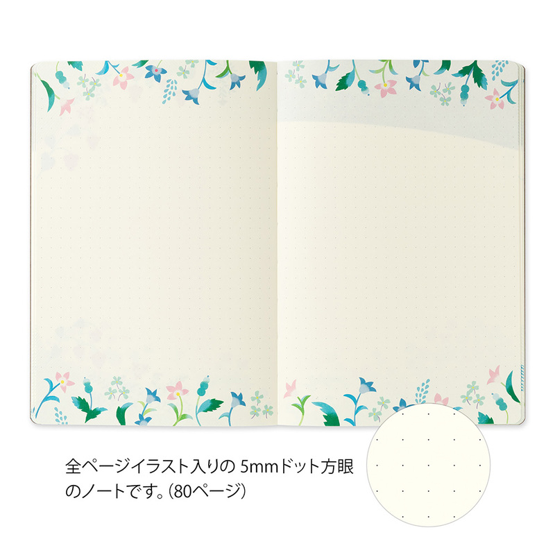 Midori Yuru Log B6 – Floral