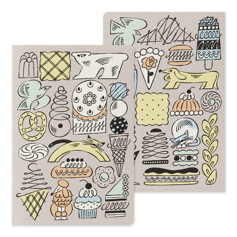 Midori Yuru Log B6 – Sweets & Animals