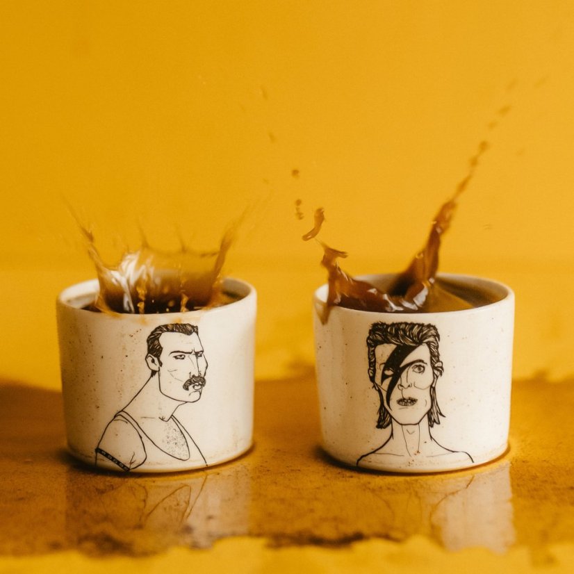 Designové espresso hrnky PolonaPolona – David a Fredie