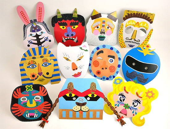 Kreativní sada na výrobu japonských masek – Tupera Tupera