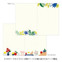 Midori Yuru Log B6 – Motif Textile
